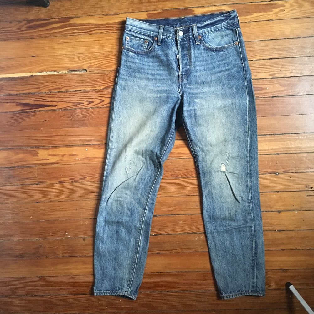 Anthropologie High-Wasted Lightly Distressed Jeans